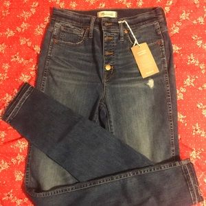 Madewell Taller 27 10” High Rise Skinny